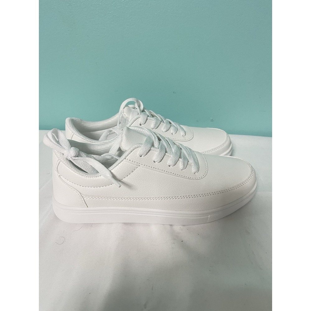 SHEIN Women's White Fly Leather Sports Trainers Breathable Size 38 (5.5) New